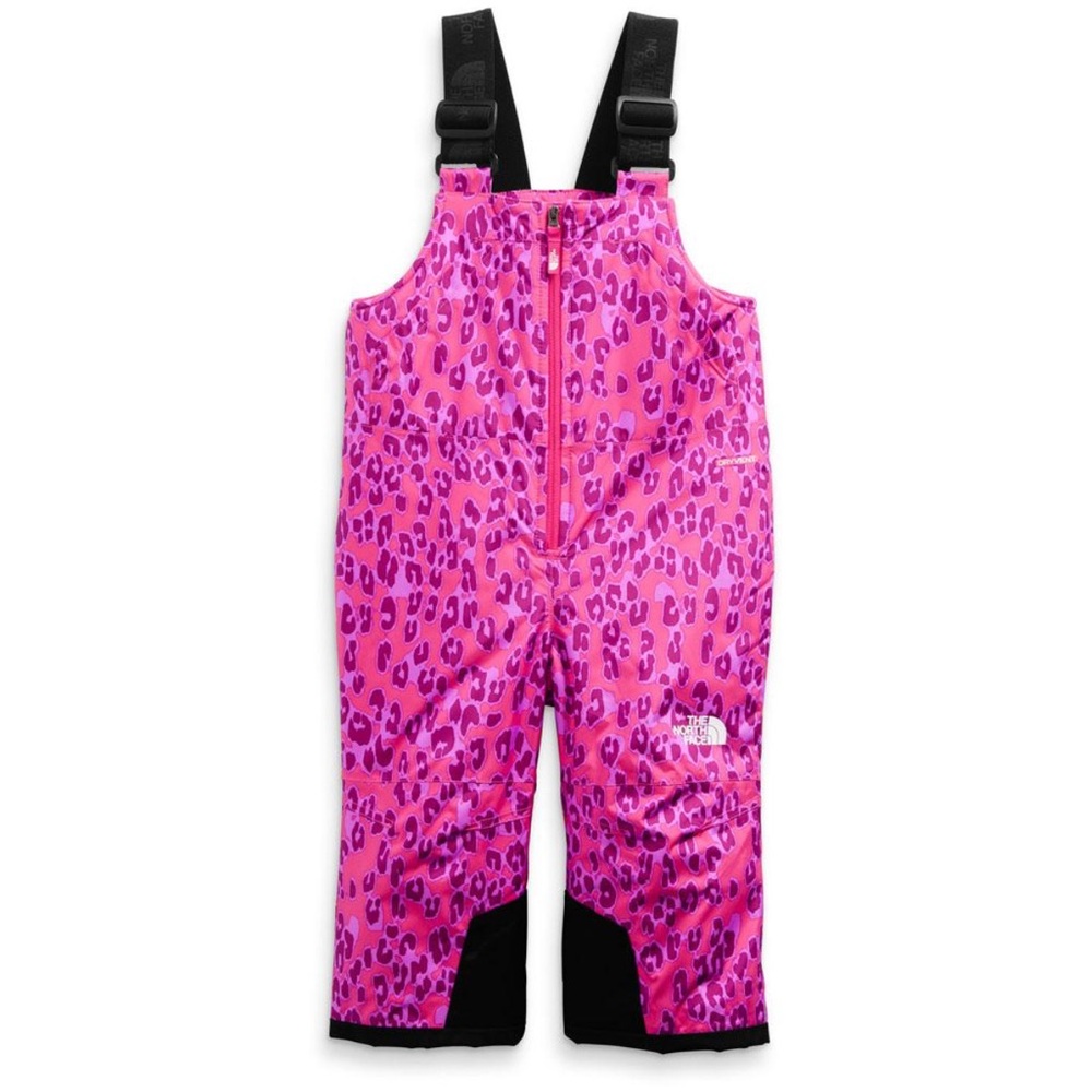 The North Face Toddler Snowquest Insulated Bib, Cabaret Pink Leopard Small 4T
